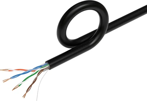 Vista 6 de Cables Direct Online Cable de entierro directo CAT5e FTP de 500 pies para exteriores, 24 AWG, resistente a los rayos UV, sin blindaje, alambre