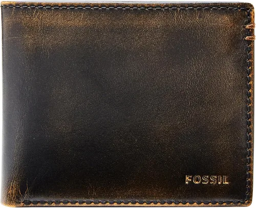 Vista 30 de Fossil Billetera plegable de cuero para hombre con ventana de identificación abatible para hombres