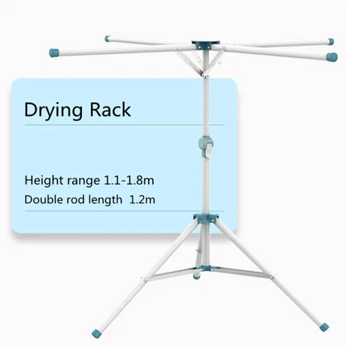 Vista 7 de Folding Drying Rack Indoor Outdoor Adjustable Portable Cloth Hanger Stainless Rack Hanging Drying Folding