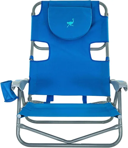 Vista 7 de Ostrich On-Your-Back - Silla de playa reclinable de 5 posiciones (paquete de 2)