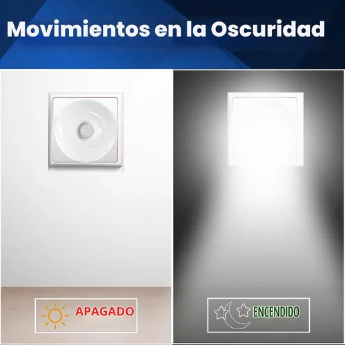 Vista 6 de Luz de sensor de noche brillante LED Sensor de movimiento y luz Toma de corriente alterna enchufable cuello flexible giratorio PIR lámpara