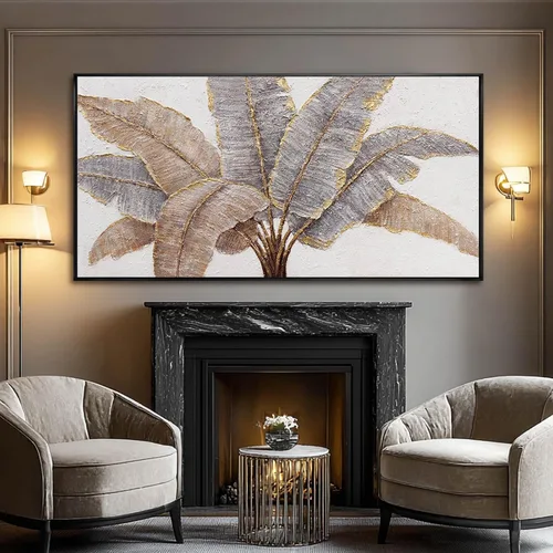 Vista 7 de CHUDANHAO Arte Botánico para Pared Cuadros Vintage Decoración de Pared Impresiones de Fotos Grises y Doradas Colgantes de Pared de Línea 24"x48