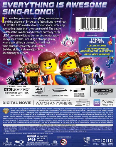Vista 2 de LEGO Movie 2,The: The Second Part (4K Ultra HD + Blu-ray)