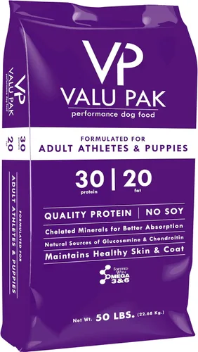 Vista 3 de Valu-Pak Comida para perros 30-20 Bolsa morada 50 libras