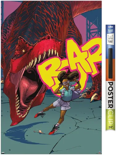 Vista 19 de Trends International Marvel Moon Girl & Devil Dinosaur - Póster de pared de rugido, 22.4 pulgadas de largo x 14.7 pulgadas, versión enmarcada
