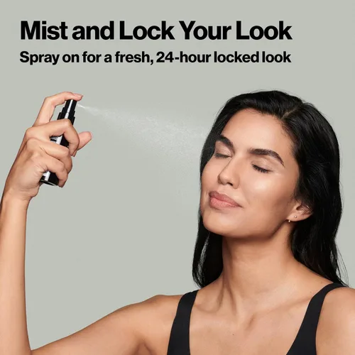 Vista 7 de Revlon Colorstay - Spray fijador de bloqueo de 24 horas, evita que el maquillaje facial se derrita y se desvanezca, matificante, difuminador