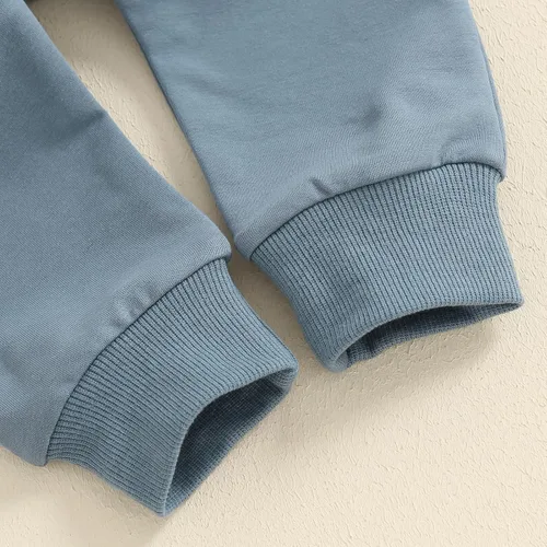 Vista 75 de Conjunto de sudadera de manga larga con cuello redondo y pantalones deportivos para bebés, ropa de invierno para bebé