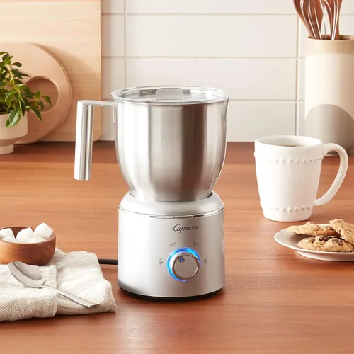 Vista 10 de Capresso Froth Select - Espumador automático de leche y máquina de chocolate caliente, acero inoxidable 209.05, plata, 20 onzas Jarra de acero