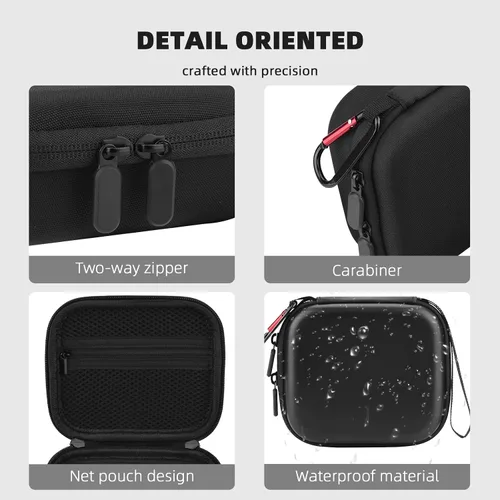Vista 4 de BRDRC Funda de transporte para accesorios Insta 360 GO 3S / GO 3, bolsa de almacenamiento, funda protectora rígida para Insta360 GO 3S / GO3