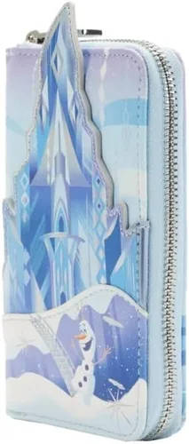 Vista 4 de Loungefly Disney Frozen Princess Castle - Cartera con cremallera alrededor de Frozen talla única, Frosten, Disney Frozen Princess Castle - Cartera