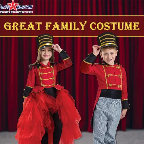 Vista 5 de Dress Up America Band Majorette Costume - Nutcracker Costume for Girls - Toy Soldier Uniform Dress Up for Kids