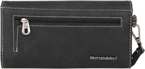 Vista 4 de Montana West - Cartera de mano para mujer, diseño de acordeón