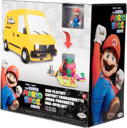 Vista 10 de LA PELÍCULA DE LOS SUPER MARIO BROS. – Set de Juego de Furgoneta con Figura Mini de Mario de 1.25” Mini juego de furgoneta
