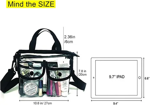 Vista 3 de Bolsa de cosméticos transparente, Claro, Moderno