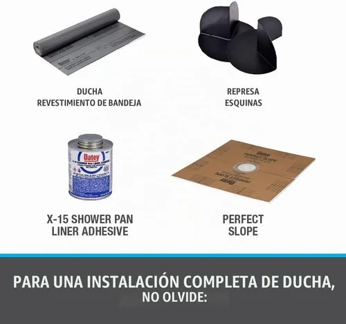 Vista 9 de Kit de revestimiento para cajuela color gris Oatey 41620 40, 5-pies x 6-pies
