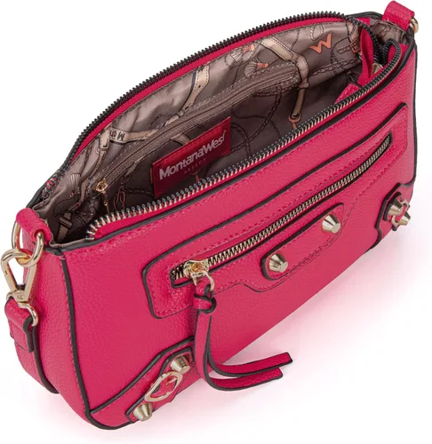 Vista 6 de Montana West Lindos bolsos de hombro para mujer, mini monederos de cuero y bolsos de mano