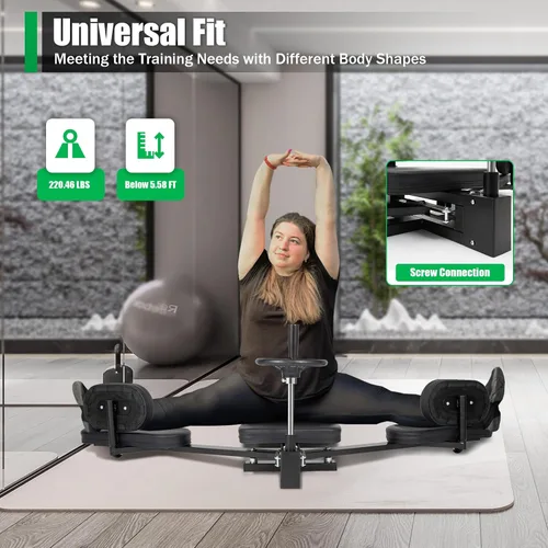 Vista 7 de Máquina estiradora de piernas, estiramiento de entrenamiento de piernas divididas, 200 grados pro máquina de estiramiento de piernas
