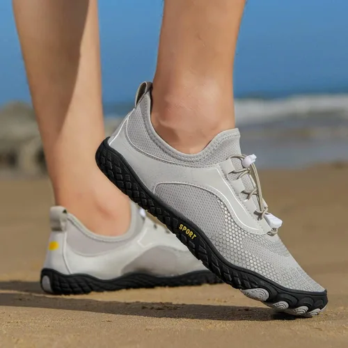 Vista 6 de YING LAN Zapatos de natación de playa de secado rápido para hombre y mujer, zapatos de agua descalzos, para piscina, surf, buceo, deportes acuáticos