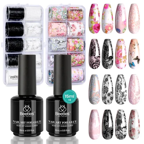 Vista 14 de Beetles - Látex líquido sin olor para uñas, 0.5 onzas líquidas, barrera de esmalte de uñas de látex blanco, protector de cutículas para gel