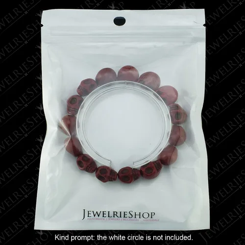 Vista 5 de JewelrieShop- colorido brazalete de oración tibetana con cuentas de calaveras de howlita turquesa, elástico, unisex