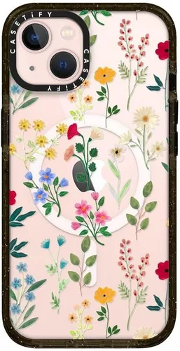Vista 230 de CASETiFY Impact - Funda para iPhone 13 [protección contra caídas de 6.6 pies/compatible con Magsafe] Black Kingsnake, color negro transparente