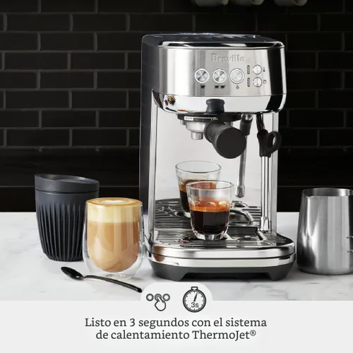Vista 2 de Máquina de Espresso Breville Bambino Plus BES500BSS, Acero Inoxidable Cepillado