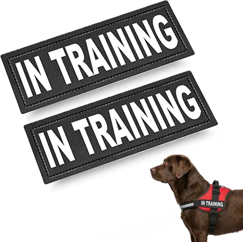 Vista 2 de Parches para gancho y bucle de arnés de perro de servicio, parche de "emotional support" durante el adiestramiento de perros de servicio y perros
