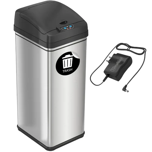 Vista 13 de iTouchless - Cubo de basura para cocina de 13 galones, con sensor, con ruedas