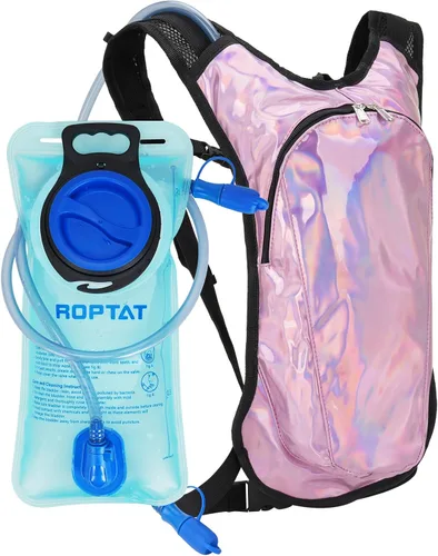 Vista 9 de Mochila de hidratación Roptat con bolsa de agua de 2L - Mochila de agua ligera con bolsa de agua para mujeres, hombres, correr, montar, andar