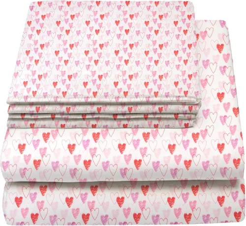 Vista 7 de Juego de sábanas tamaño individual para niños y niñas, sábanas para niños, linda sábana de cama, incluye sábana plana, ajustable y funda