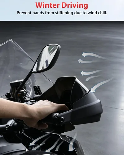 Vista 3 de Protector de manos para Pan America 1250, protector de mano para Harley Pan America 1250/1250 Special 2021-2024 (2 unidades) Smoked Hand Guards