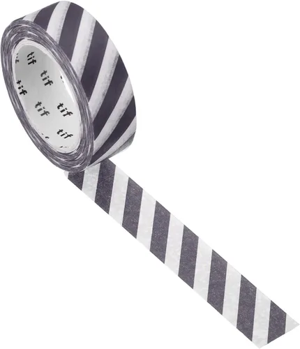 Vista 11 de PATIKIL Cinta holográfica Washi de 0.59 pulgadas x 10.93 yardas, 1 rollo de calcomanías autoadhesivas con patrón de rayas para decoración de Azul