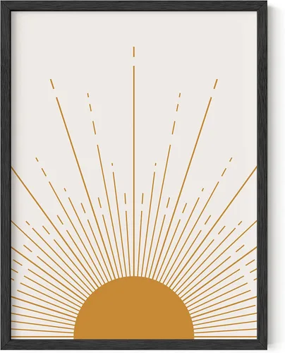 Vista 10 de HAUS AND HUES Arte de pared moderno de mediados de siglo, póster bohemio de sol, impresión moderna de mediados de siglo, cuadros boho para pared