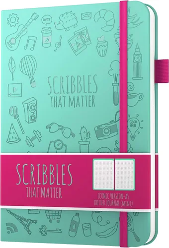 Vista 44 de Cuaderno de cuadrícula de puntos con viñetas Cuadernos diarios A5 para escritura personal, trabajo, mujeres papel grueso de 120gsm, tapa dura