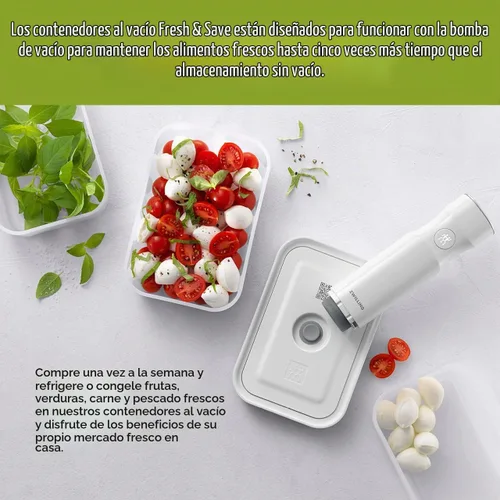 Vista 4 de ZWILLING Recipiente hermético grande de almacenamiento de alimentos Fresh & Save, contenedor de preparación de comidas, sin BPA