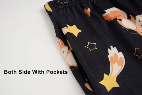 Vista 6 de Hupohoi Conjunto de pijama de conejito para niñas grandes, ropa de dormir de dibujos animados para invierno, diseño de conejo