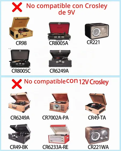 Vista 5 de VHBW Cable de alimentación de 5 V de repuesto para Crosley CR8005F CR8005D adaptador compatible con Crosley Cruiser Plus tocadiscos portátil