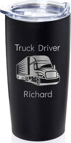 Vista 13 de Lifetime Creations Vaso de dentista personalizado grabado con tapa de 20 onzas (negro) – Regalo personalizado para dentista, taza de viaje de café
