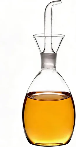 Vista 2 de ELETON Planet Glass - Decantador de aceite y cruet de 10 onzas Food-Grade Borosilicate Glass Oil Dispenser Bottle
