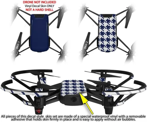 Vista 2 de Skin Wrap 2 Pack para DJI Ryze Tello Drone sólidos colección azul marino Drone No Incluidas