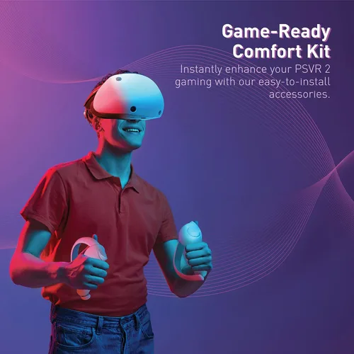 Vista 5 de VR Cover Juego de fundas para correa de cabeza para PlayStation VR2 (un juego)