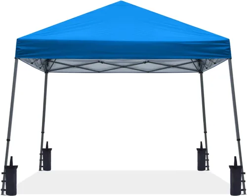 Vista 20 de ABCCANOPY - Toldo autodesplegable y estable para exteriores, base de 10 x 10 pies, parte superior de 8 x 8 pies, color blanco