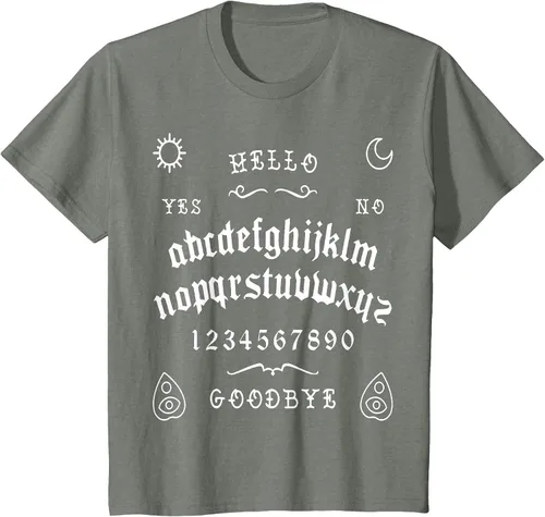 Vista 26 de Camiseta inspirada en la tabla Spirit Board Ouija Asphalt Grey