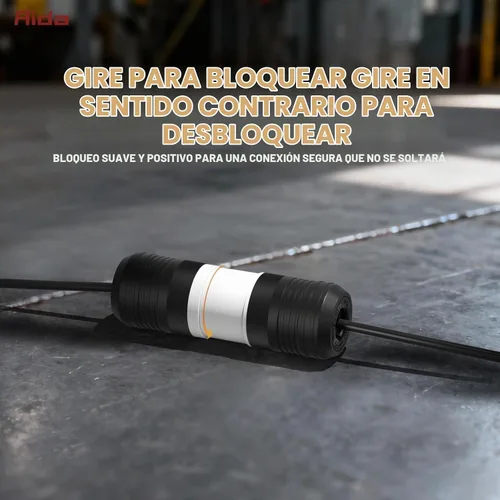 Vista 5 de AIDA NEMA L6-30P y NEMA L6-30R - Enchufe y conector de bloqueo, adaptador macho y hembra, generador de torsión, 30 amperios, 250 voltios, conexión a