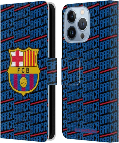 Vista 50 de Head Case Designs Funda de piel con licencia oficial del FC Barcelona Barca Crest Patterns, tipo cartera, compatible con Apple iPhone 11