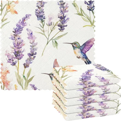 Vista 24 de Autumn Poppy Flowers06 - Juego de 6 paños de limpieza de microfibra para autos, máquina súper absorbente