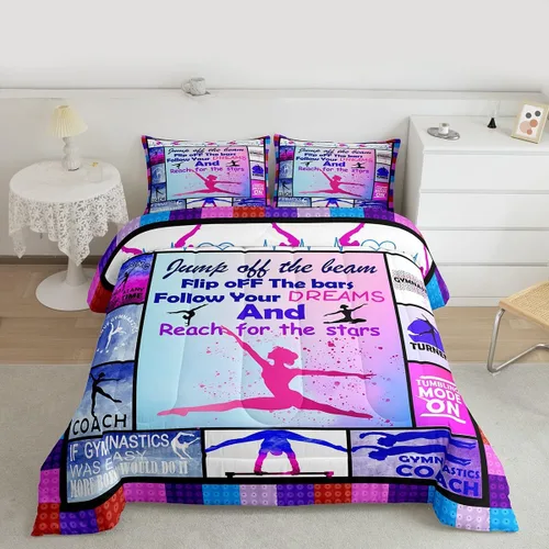 Vista 14 de Feelyou Juego de ropa de cama con diseño de arco iris, juego de edredón para niños, niñas, decoración de notas musicales, edredón de microfibra