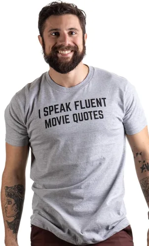 Vista 2 de I Speak Fluent Movie Quotes Funny Film Fan Sarcasmo Humor Hombres Mujeres Camiseta