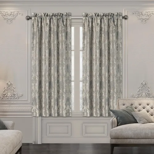 Vista 10 de Loom and Mill Cortinas negras de lujo para dormitorio, juego de 2 paneles Negro