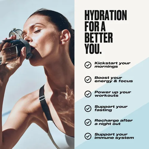 Vista 5 de UPPERMOST Hydrate Hydration Keto - Mezcla de electrolitos sin azúcar, sabor y endulzado de forma natural, con vitamina C, B6, B12 y zinc, 30